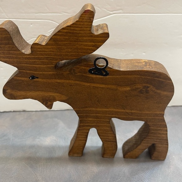 Moose Rustic Handmade Keychain Holder Cabin RV House Wood Wall Hanger Hook - Picture 5 of 8